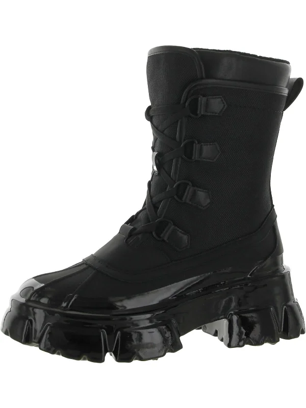 Trench Womens Leather Lace Up Combat & Lace-up Boots