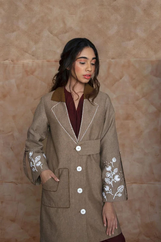 High Low Hem Trench