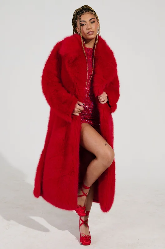 OXFORD FAUX FUR TRENCH