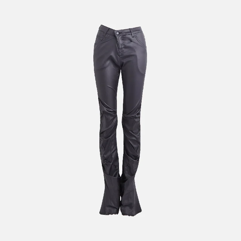 Ottolinger Coated Denim Pants - Black