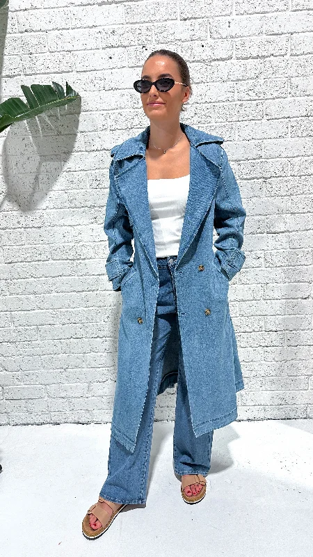 Elsie Denim Trench