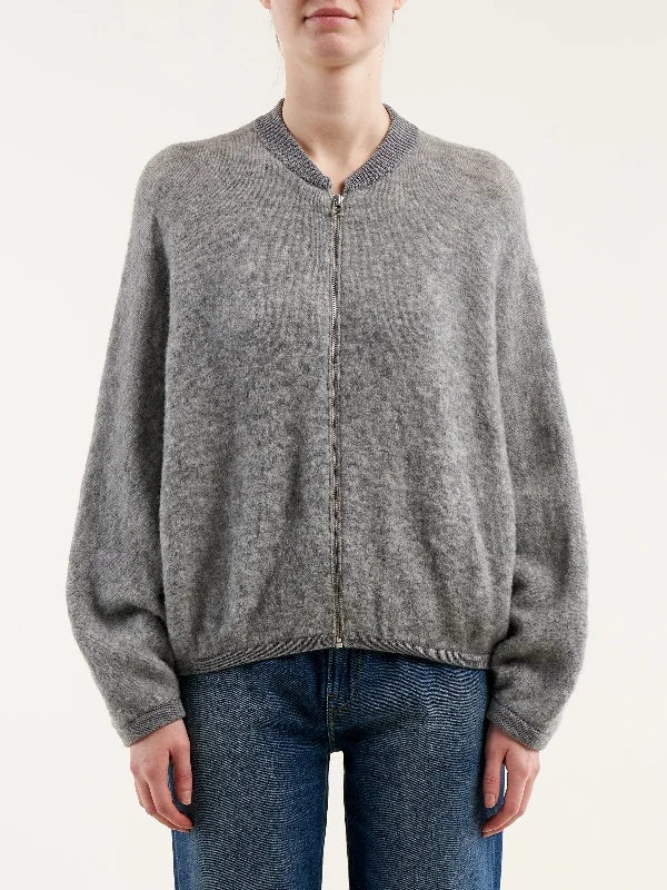 Bellerose Asedi Zip Cardigan Heather Grey