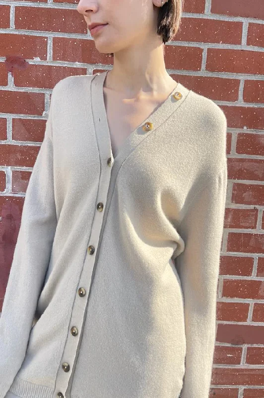 Button Cardigan in Antique