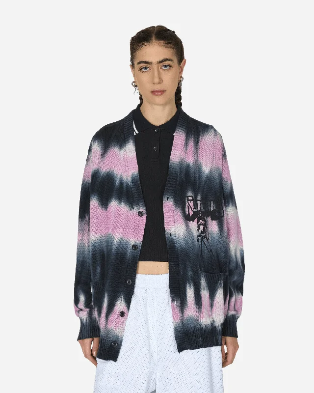 Bad As Mama Tie-Dye Cardigan Black