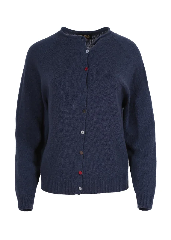 Kyoto Button Cardigan Navy