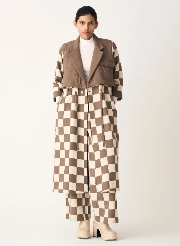 Quilted Yoke Trench