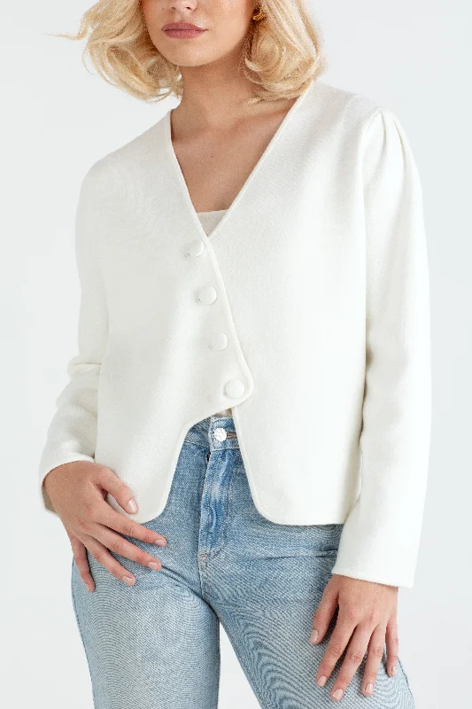 "The Clara" - Wave Cardigan (Cream)