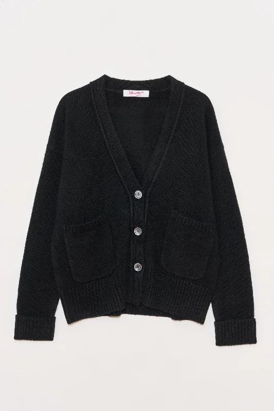 Two-Pocket Cashmere Cardigan